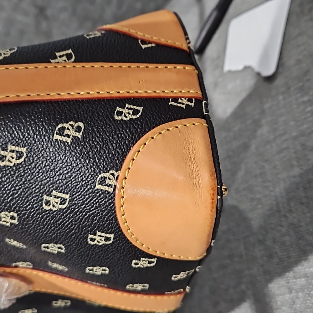 Dooney & Bourke Domed Signature Leather Satchel - Picture 8 of 10